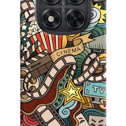 Cinema Abstract Redmi Note 14 Pro 5G Hard Case Back Cover by Casekaro