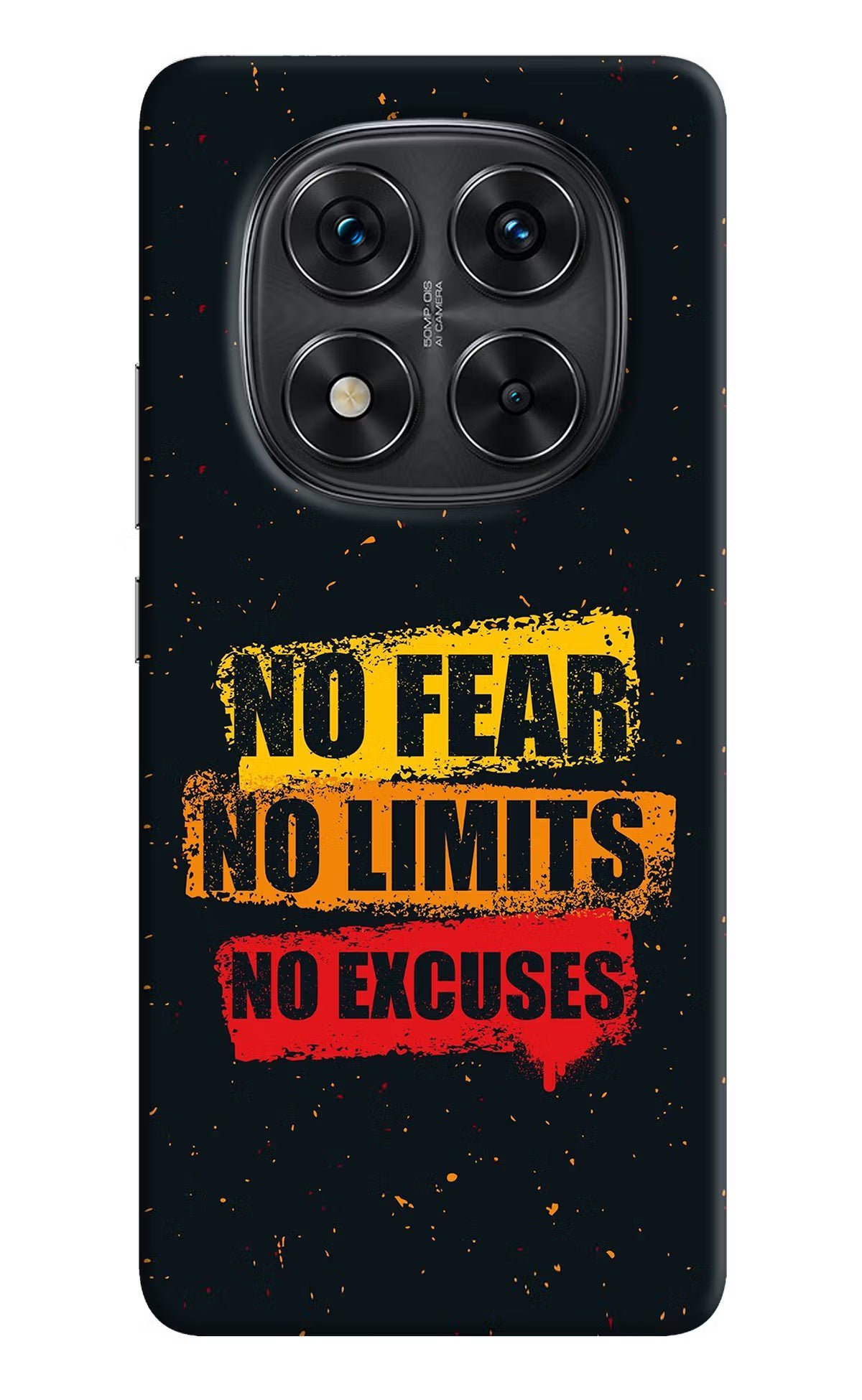 No Fear No Limits No Excuse Redmi Note 14 Pro 5G Hard Case Back Cover by Casekaro