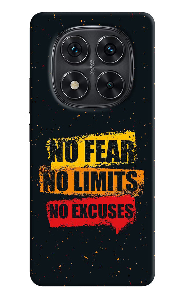 No Fear No Limits No Excuse Redmi Note 14 Pro 5G Hard Case Back Cover by Casekaro