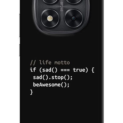 Life Motto Code Redmi Note 14 Pro 5G Hard Case Back Cover by Casekaro