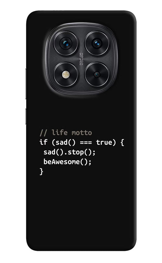 Life Motto Code Redmi Note 14 Pro 5G Hard Case Back Cover by Casekaro
