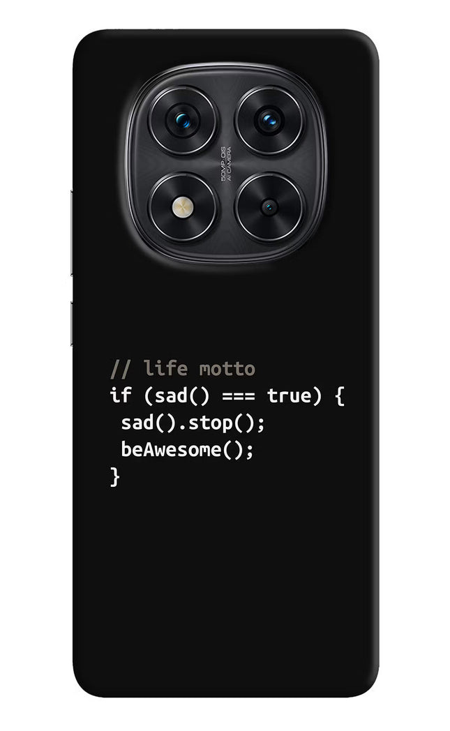 Life Motto Code Redmi Note 14 Pro 5G Hard Case Back Cover by Casekaro