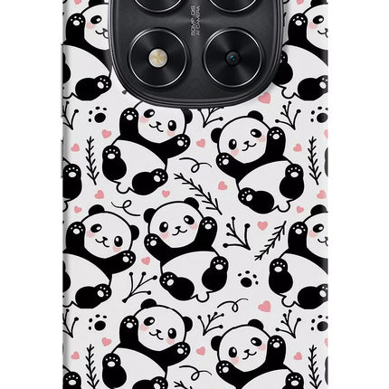 Cute Panda Redmi Note 14 Pro 5G Hard Case Back Cover by Casekaro