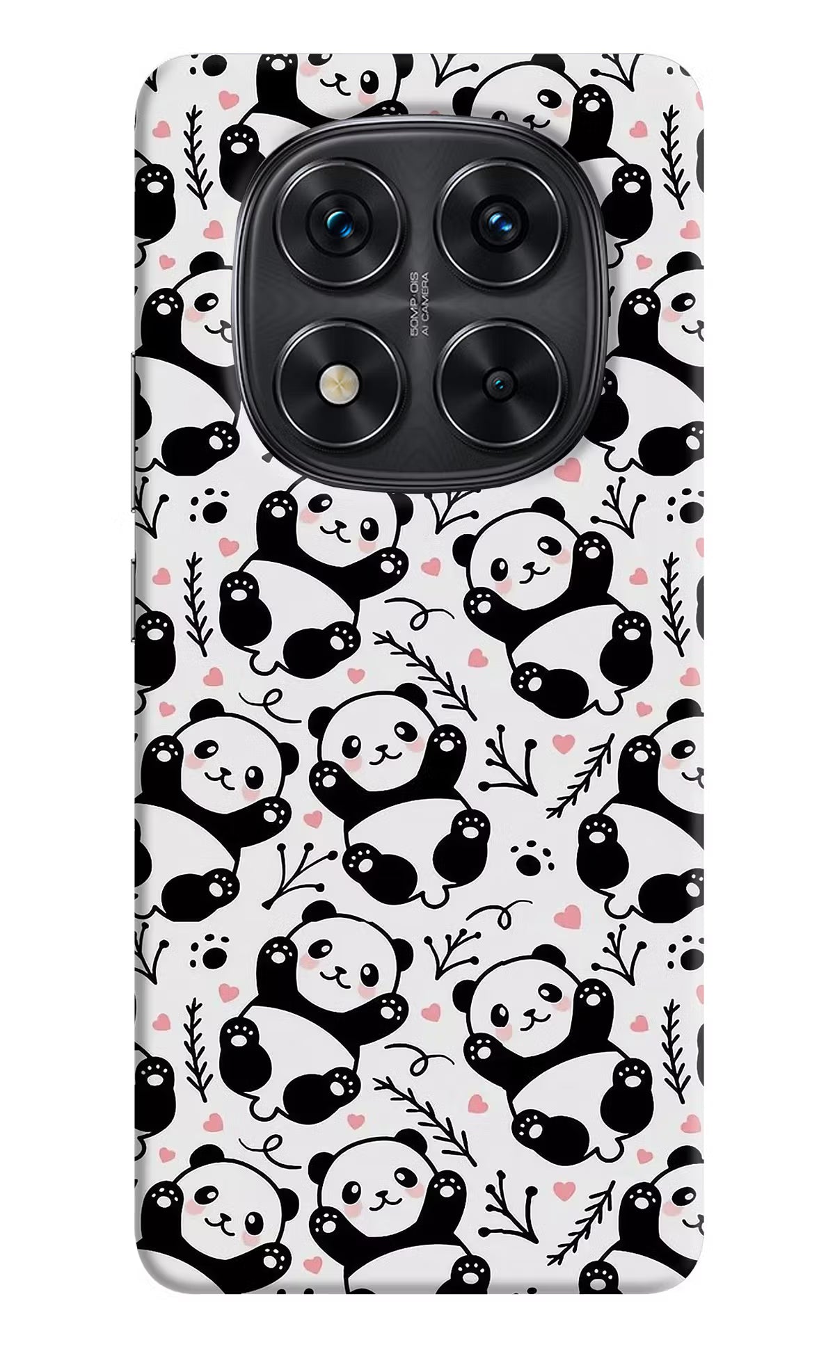 Cute Panda Redmi Note 14 Pro 5G Hard Case Back Cover by Casekaro