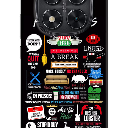 FRIENDS Redmi Note 14 Pro 5G Hard Case Back Cover by Casekaro