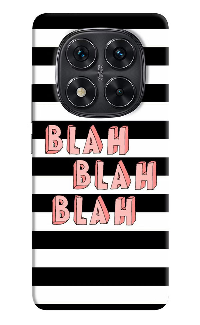 Blah Blah Blah Redmi Note 14 Pro 5G Hard Case Back Cover by Casekaro