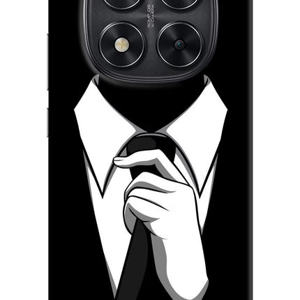 Black Tie Redmi Note 14 Pro 5G Hard Case Back Cover by Casekaro