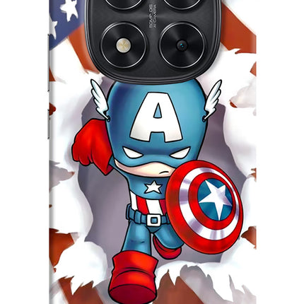 Captain America Redmi Note 14 Pro 5G Hard Case Back Cover by Casekaro