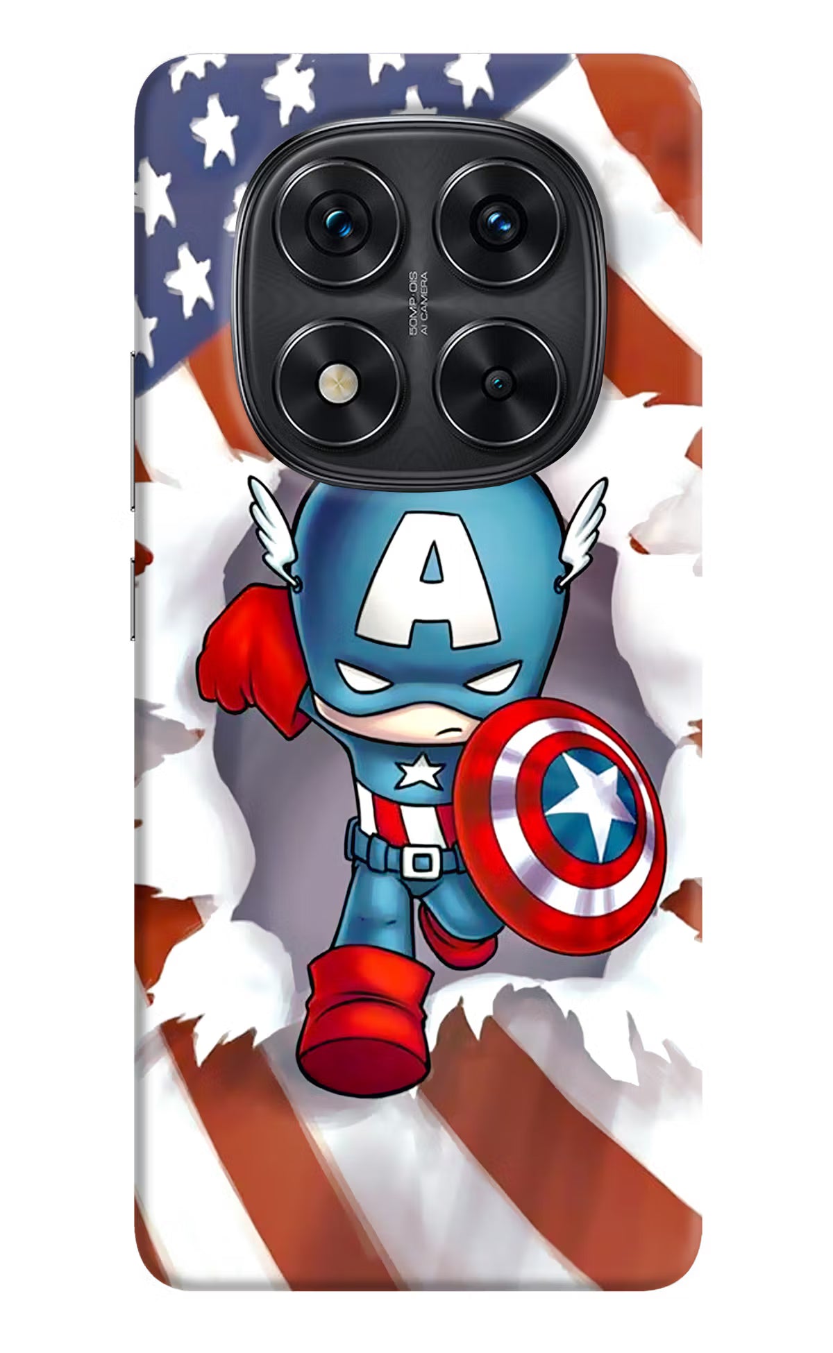 Captain America Redmi Note 14 Pro 5G Hard Case Back Cover by Casekaro