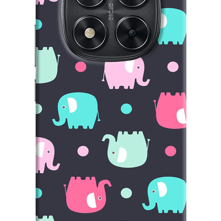 Elephants Redmi Note 14 Pro 5G Hard Case Back Cover by Casekaro