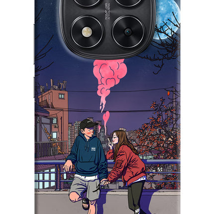 Chilling Couple Redmi Note 14 Pro 5G Hard Case Back Cover by Casekaro