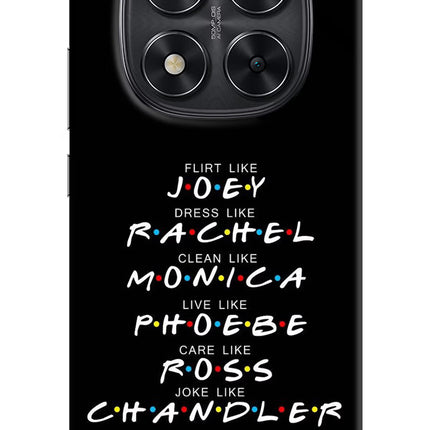 FRIENDS Character Redmi Note 14 Pro 5G Hard Case Back Cover by Casekaro