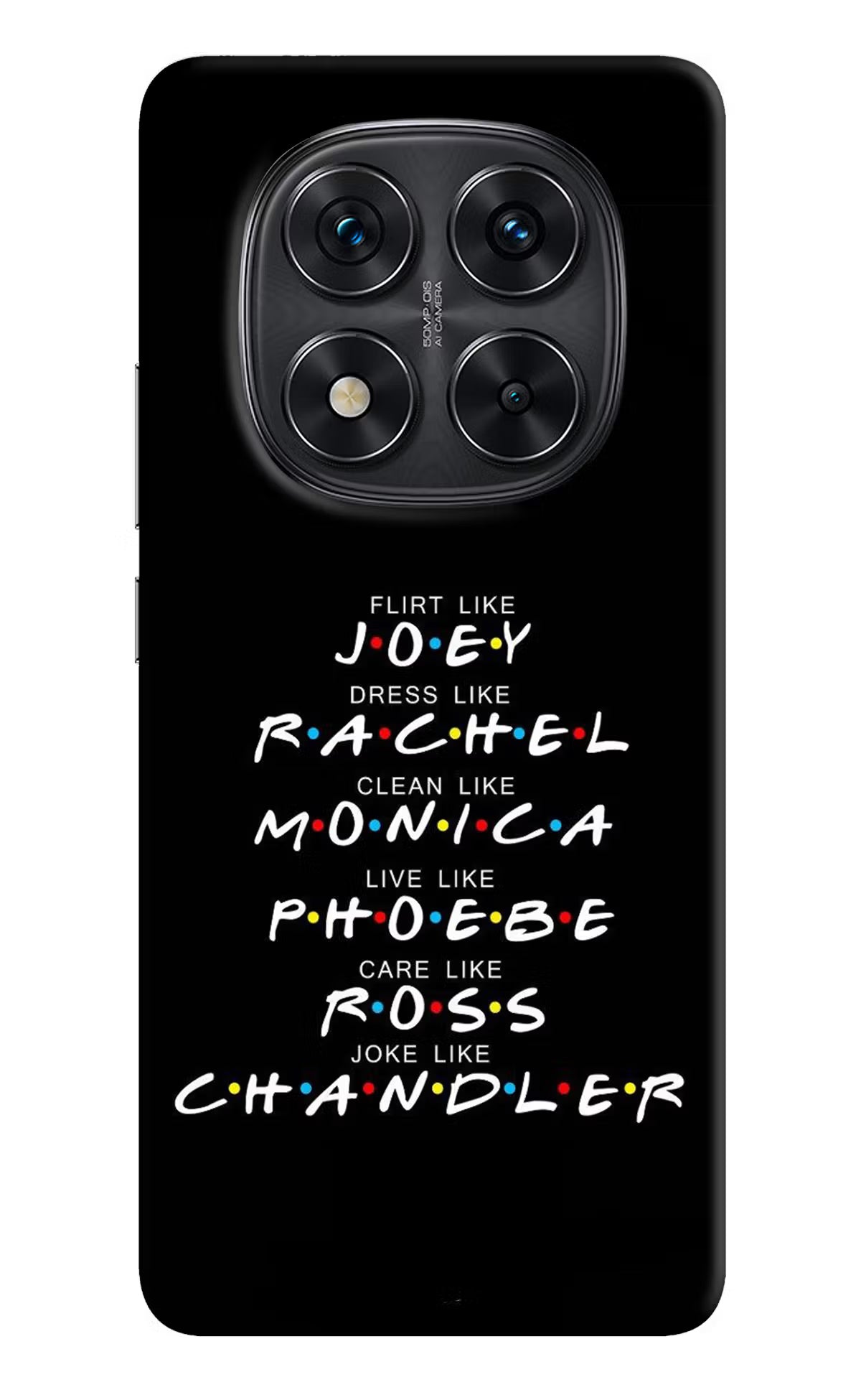 FRIENDS Character Redmi Note 14 Pro 5G Hard Case Back Cover by Casekaro