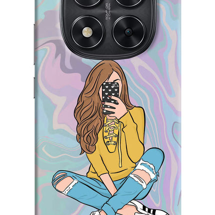 Selfie Girl Redmi Note 14 Pro 5G Hard Case Back Cover by Casekaro