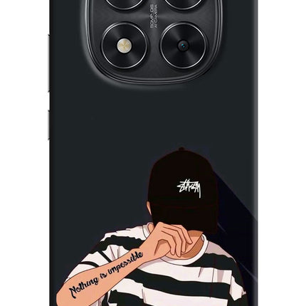 Aesthetic Boy Redmi Note 14 Pro 5G Hard Case Back Cover by Casekaro