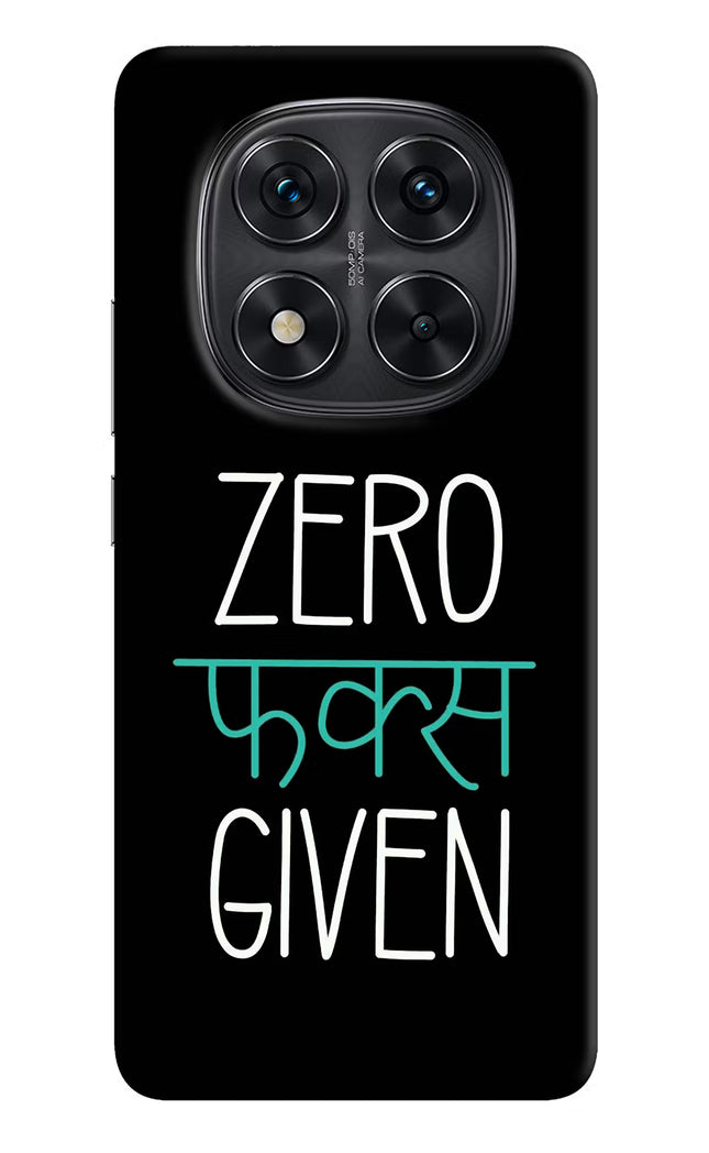 Zero Fucks Given Redmi Note 14 Pro 5G Hard Case Back Cover by Casekaro