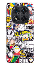 Sticker Bomb Redmi Note 14 Pro 5G Hard Case Back Cover by Casekaro