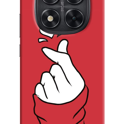 Korean Love Sign Redmi Note 14 Pro 5G Hard Case Back Cover by Casekaro