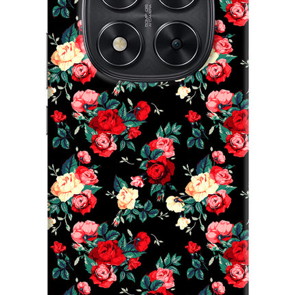Rose Pattern Redmi Note 14 Pro 5G Hard Case Back Cover by Casekaro