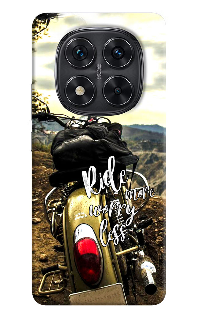 Ride More Worry Less Redmi Note 14 Pro 5G Hard Case Back Cover by Casekaro