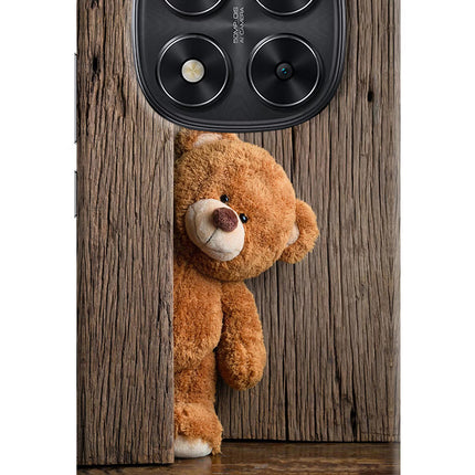 Teddy Wooden Redmi Note 14 Pro 5G Hard Case Back Cover by Casekaro