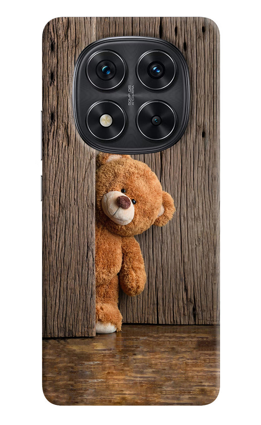 Teddy Wooden Redmi Note 14 Pro 5G Back Cover, Hard case