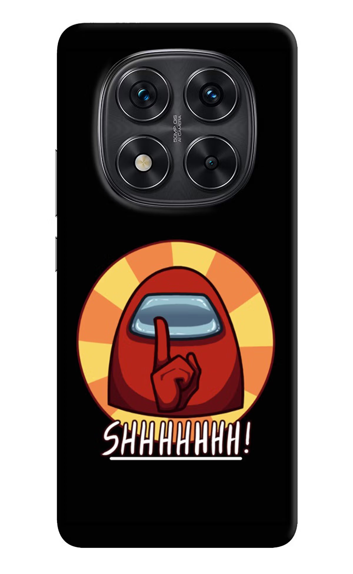 Among Us Shhh! Redmi Note 14 Pro 5G Hard Case Back Cover by Casekaro