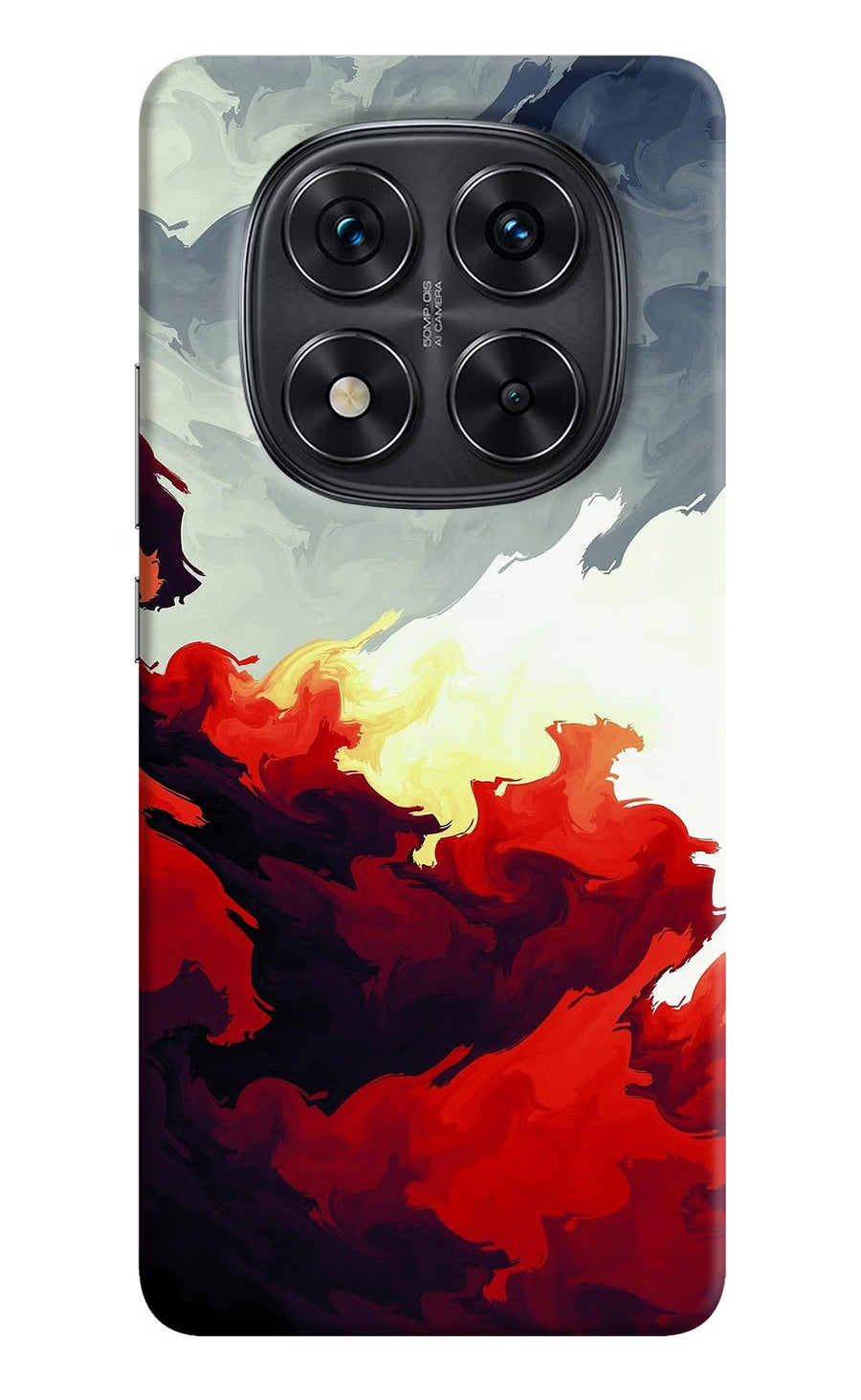 Fire Cloud Redmi Note 14 Pro 5G Back Cover, Hard case