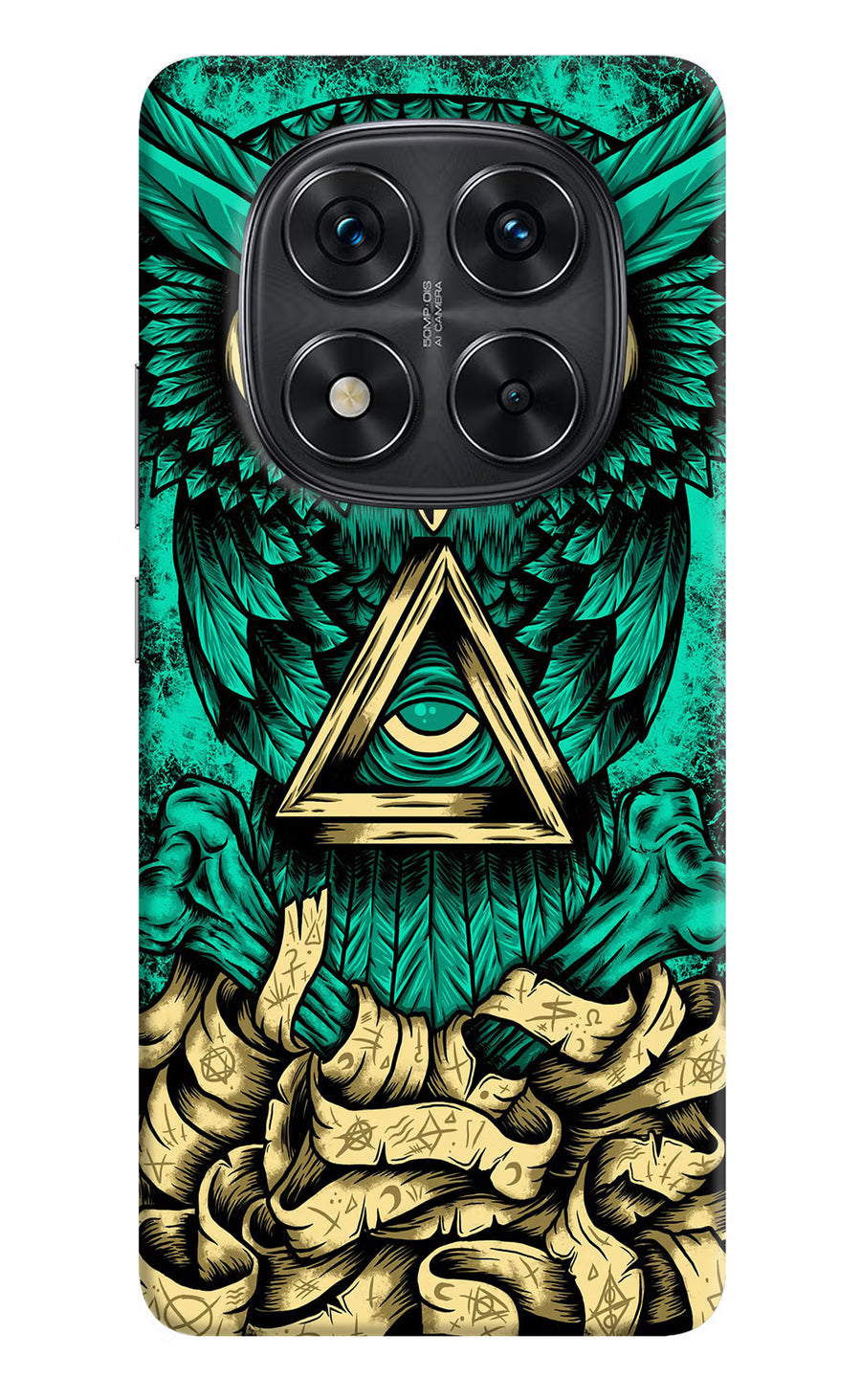 Green Owl Redmi Note 14 Pro 5G Back Cover, Hard case