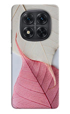 White Pink Leaf Redmi Note 14 Pro 5G Hard Case Back Cover by Casekaro