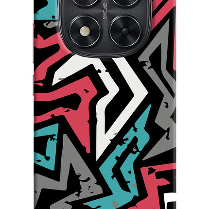 Geometric Graffiti Redmi Note 14 Pro 5G Hard Case Back Cover by Casekaro