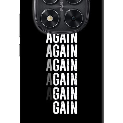 Again Again Gain Redmi Note 14 Pro 5G Hard Case Back Cover by Casekaro