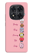 BTS names Redmi Note 14 Pro 5G Hard Case Back Cover by Casekaro