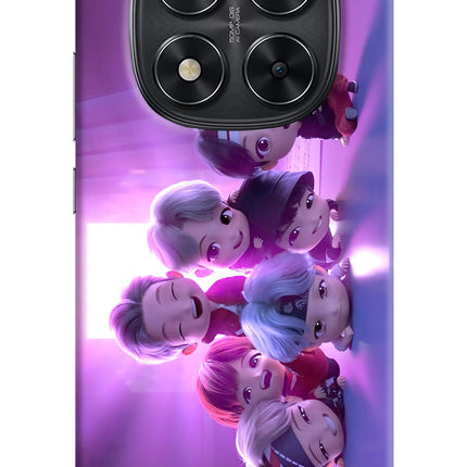 BTS Chibi Redmi Note 14 Pro 5G Hard Case Back Cover by Casekaro