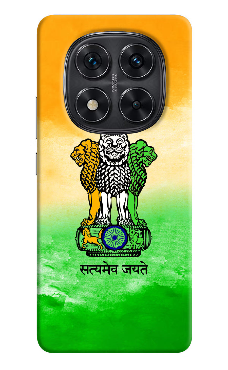 Satyamev Jayate Flag Redmi Note 14 Pro 5G Back Cover, Hard case