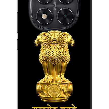 Satyamev Jayate Golden Redmi Note 14 Pro 5G Hard Case Back Cover by Casekaro