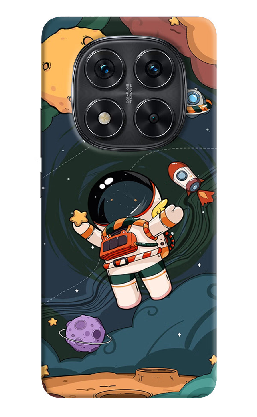 Cartoon Astronaut Redmi Note 14 Pro 5G Back Cover, Hard case