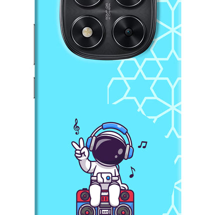 Cute Astronaut Chilling Redmi Note 14 Pro 5G Hard Case Back Cover by Casekaro