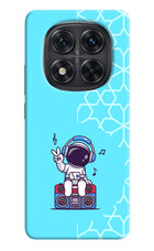 Cute Astronaut Chilling Redmi Note 14 Pro 5G Hard Case Back Cover by Casekaro