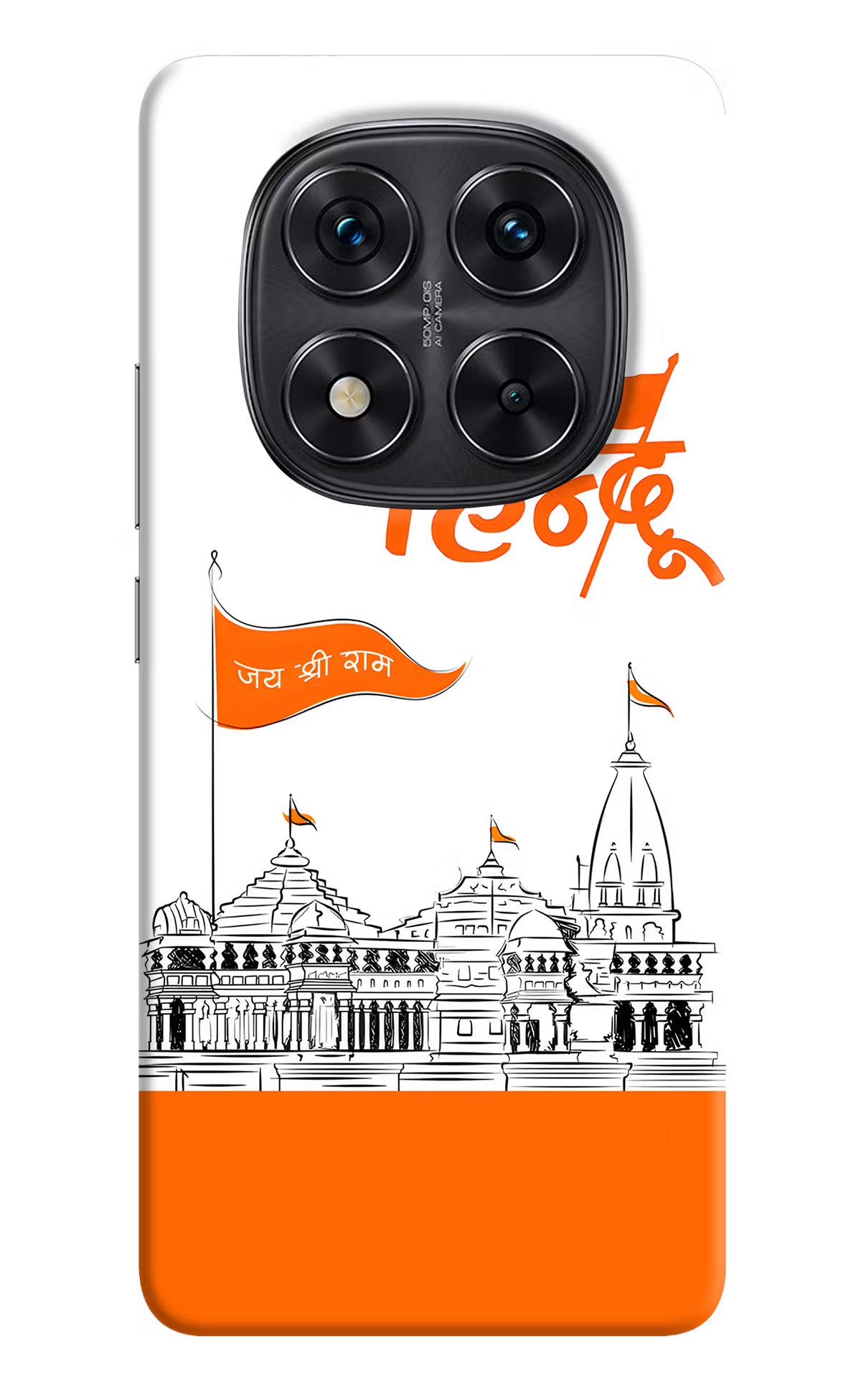 Jai Shree Ram Hindu Redmi Note 14 Pro 5G Hard Case Back Cover by Casekaro