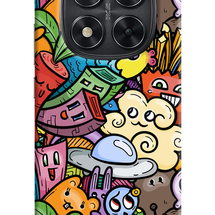Veggie Doodle Redmi Note 14 Pro 5G Hard Case Back Cover by Casekaro