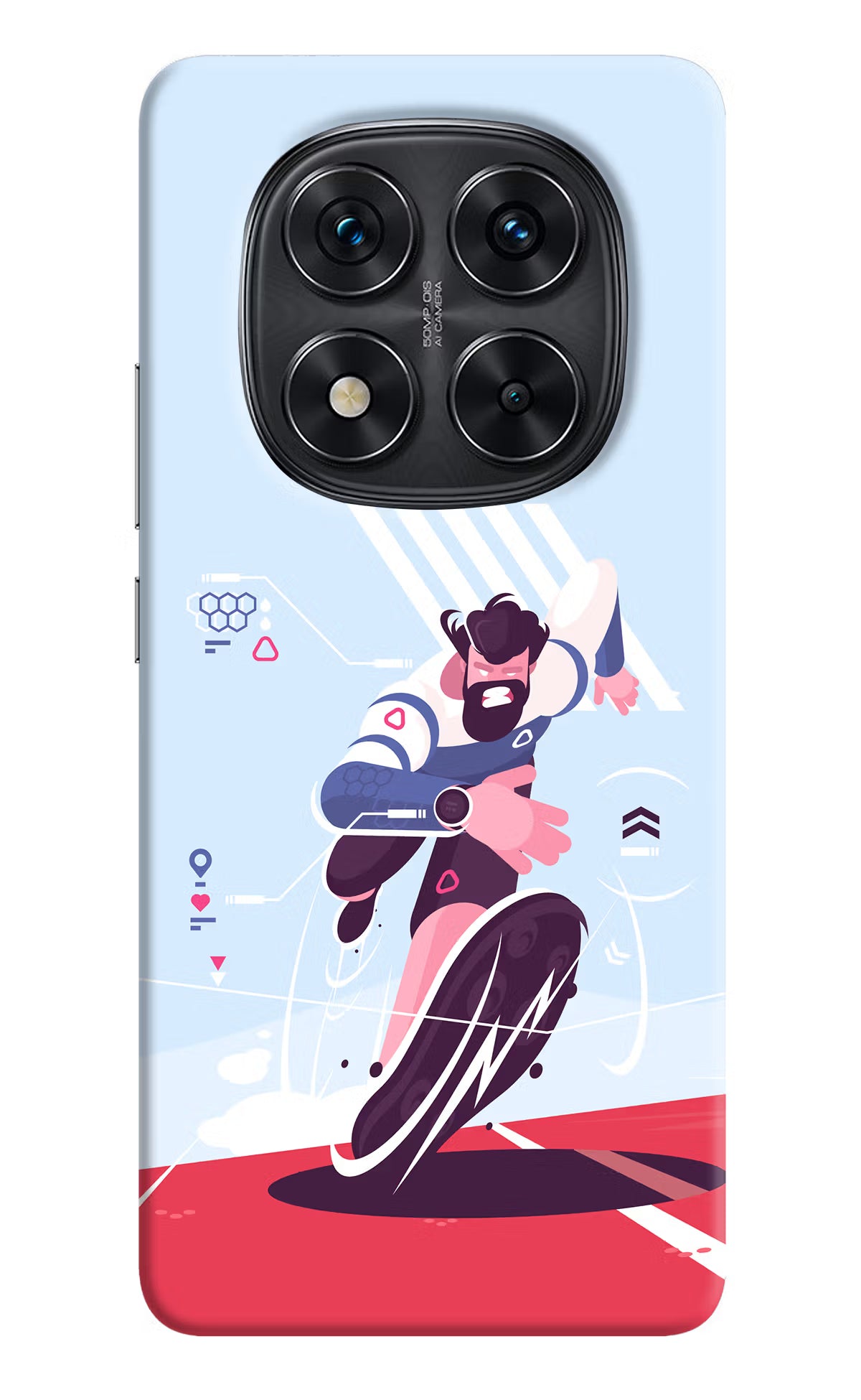 Run Pro Redmi Note 14 Pro 5G Hard Case Back Cover by Casekaro