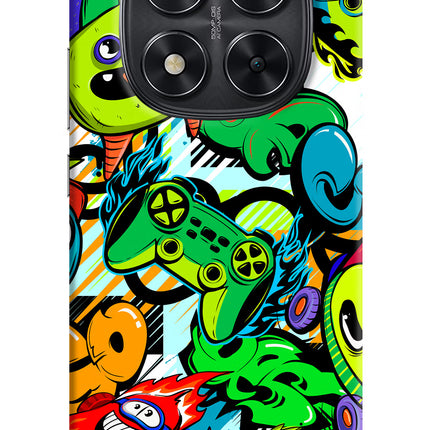 Game Doodle Redmi Note 14 Pro 5G Hard Case Back Cover by Casekaro