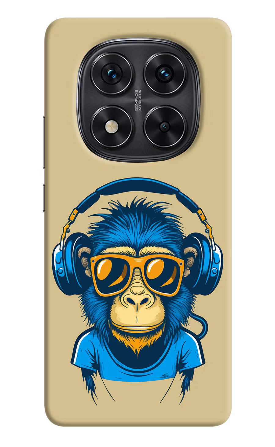 Monkey Headphone Redmi Note 14 Pro 5G Back Cover, Hard case