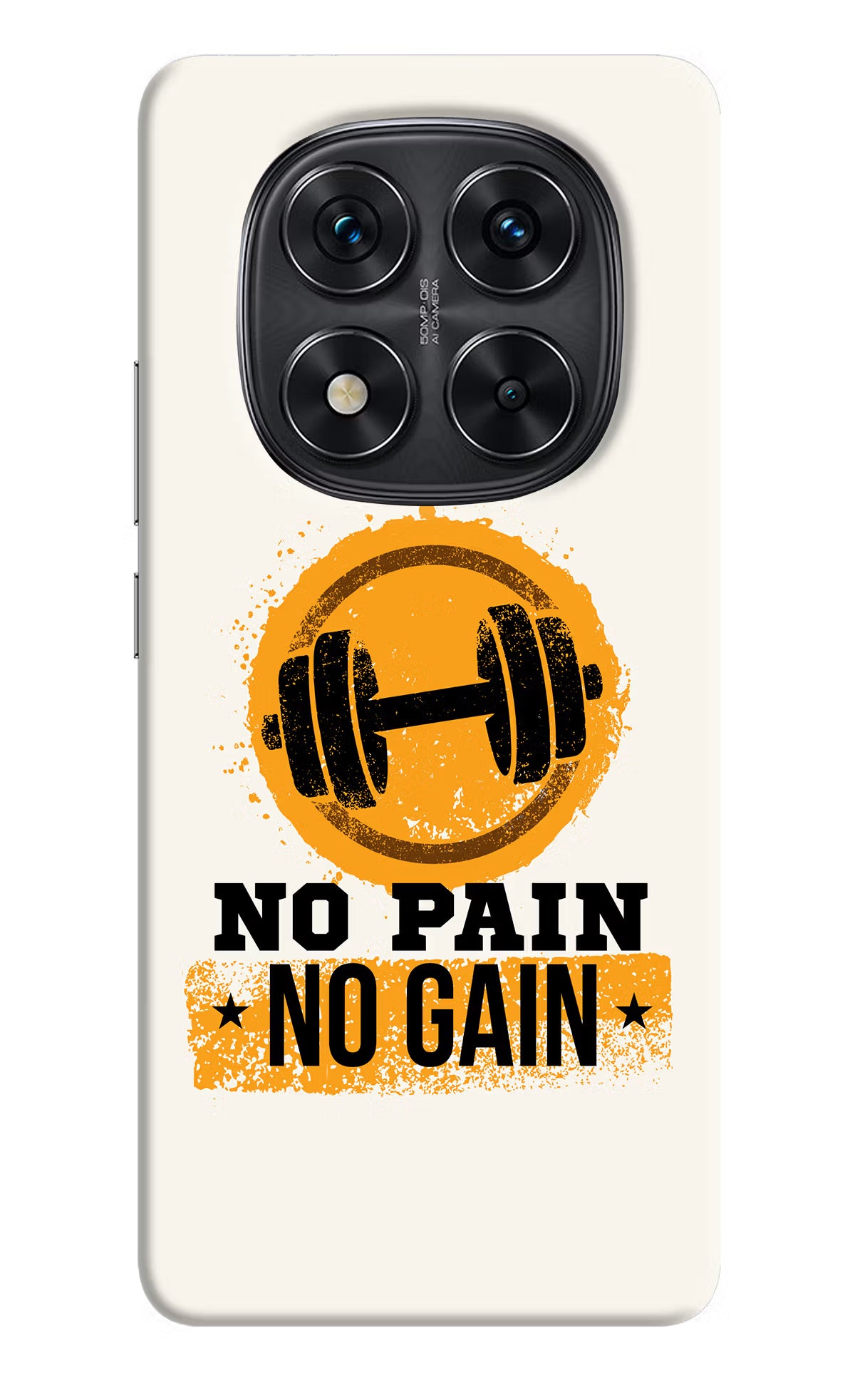 No Pain No Gain Redmi Note 14 Pro 5G Hard Case Back Cover by Casekaro