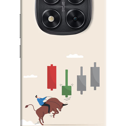 Bull Trading Momentum Redmi Note 14 Pro 5G Hard Case Back Cover by Casekaro