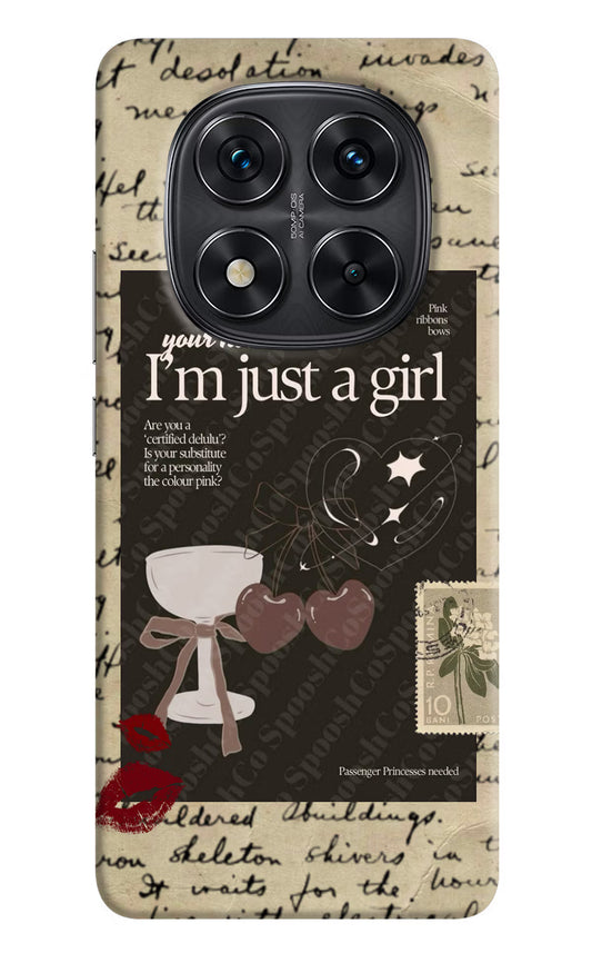 I am just a girl Redmi Note 14 Pro 5G Hard Case Back Cover by Casekaro