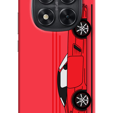 Red Velocity Redmi Note 14 Pro 5G Hard Case Back Cover by Casekaro