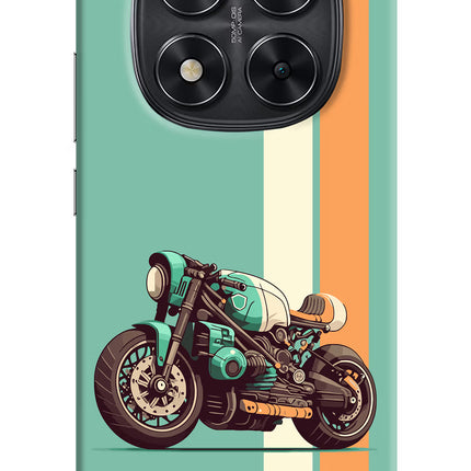 Striped Moto Drift Redmi Note 14 Pro 5G Hard Case Back Cover by Casekaro