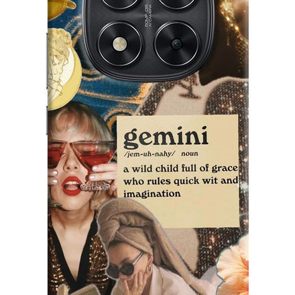 Gemini Zodiac Redmi Note 14 Pro 5G Hard Case Back Cover by Casekaro